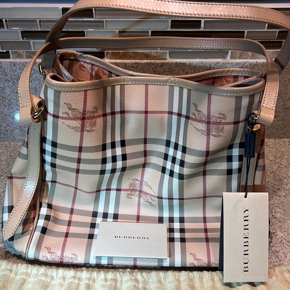 Burberry Haymarket Colours Small Canterbry Tote